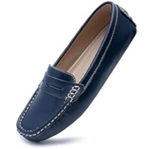 Ruby Label Kid Size 33 EU 1.5 US Navy Blue Loafers Moccasins‎ Soft Casual Formal